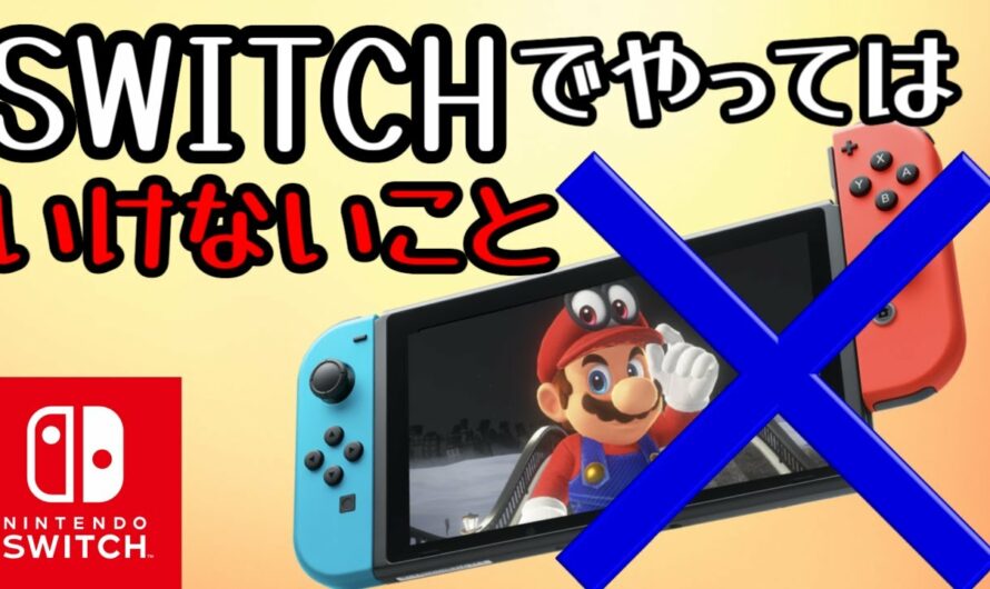 Switchでやってはいけないこと【ゆっくり解説】