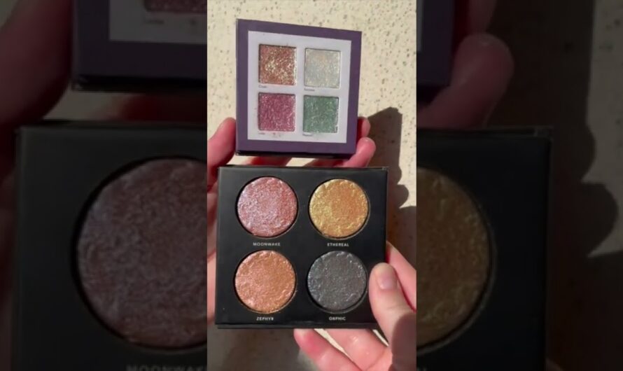 LH Shimmer Saga Quad Swatches vs. Enchanted Secrets Palette #shorts #makeup #sparkly