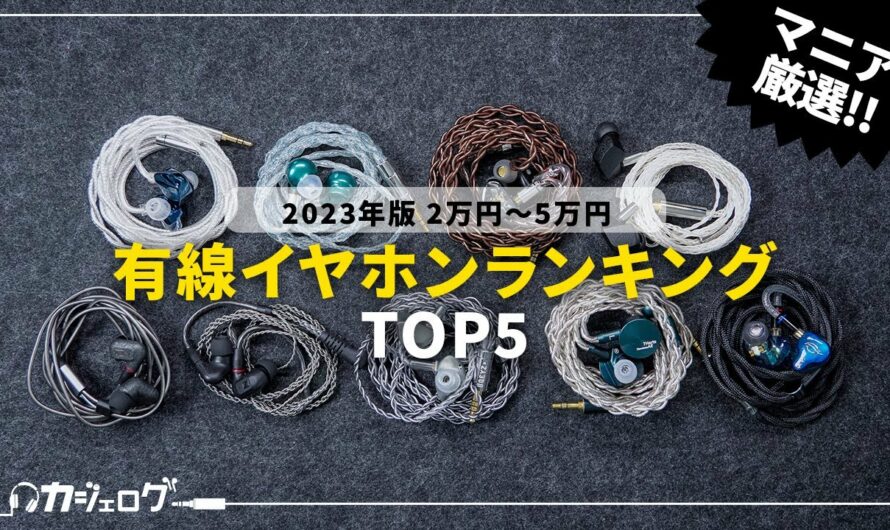 【2万円〜5万円】有線イヤホンおすすめランキングTOP5 【ミドルクラス】