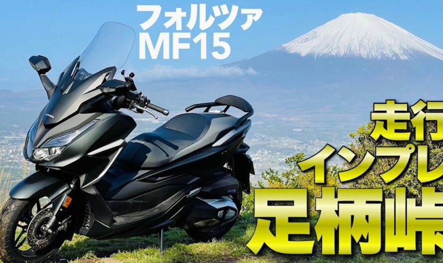 新型フォルツァ250MF15 秘境の峠バイクツーリング 走行インプレ/燃費 ビックスクーター 電動スクリーン FORZA250 足柄峠